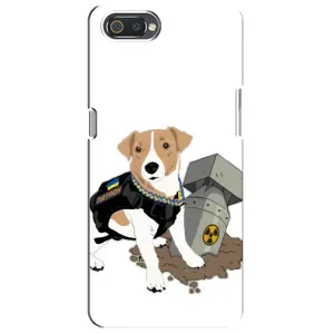 Чехол с принтом Собаки Патрон для Realme C2 (Пёс Патрон с ракетой)
