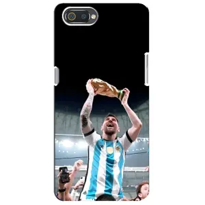 Чехлы Лео Месси Аргентина для Realme C2 (Счастливый Месси)
