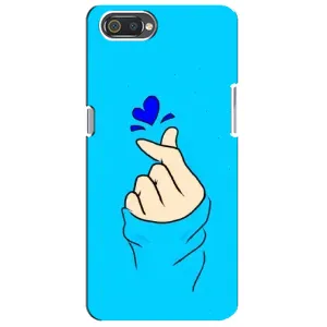 Чохол (Знак сердечка) для Realme C2 (Сердечко на синоьому)