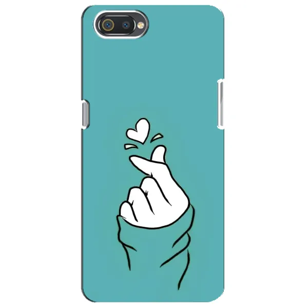 Чехол с рисунком «Сердечко на бирюзовом» для Realme C2 Чехол с рисунком «Сердечко на бирюзовом» для Realme C2