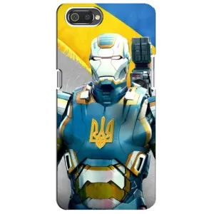 Силиконовый Чехол на Realme C2 (Я-Украина) (Украинский робокоп)