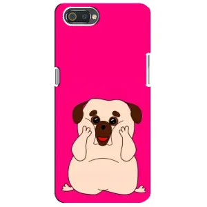 Чехол (ТПУ) Милые собачки для Realme C2 (Веселый Мопсик)