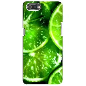 Чохол з зображенням смачної їжі для Realme C2 (Яскравий Лайм)