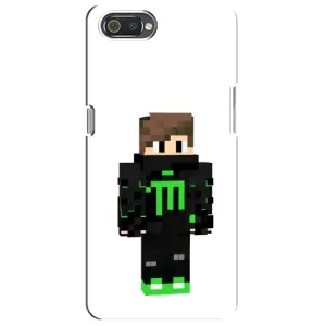 Чохли для Realme C2 (Персонажі МайнКрафт) (Зелений хлопчик)