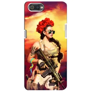 ЗСУ Чехлы (TPU) для Realme C2 (Женщина солдат)