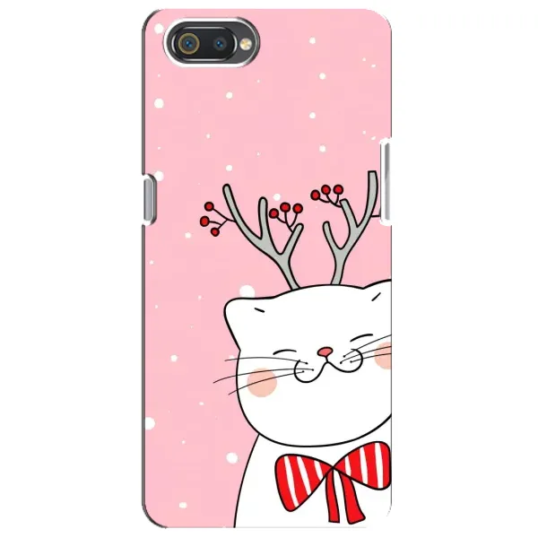 Чехол с рисунком «Зимний кот» для Realme C2 Чехол с рисунком «Зимний кот» для Realme C2