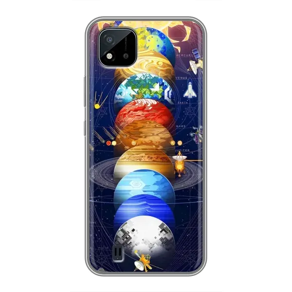 Чехол с рисунком «Арт планети» для Realme C11 (2021) / C20 Чехол с рисунком «Арт планети» для Realme C11 (2021) / C20