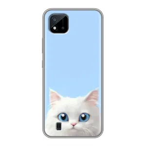 Чехол на тематику: Коты для Realme C11 (2021) / C20 (Белый кот)