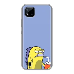 Бампер с принтом Мемы для Realme C11 (2021) / C20 (Безразличие)
