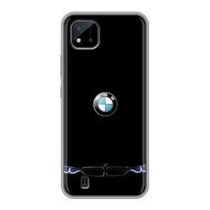 Силіконовий бампер з картинкою машини на Realme C11 (2021) / C20 (Чорний BMW)