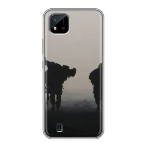 Чехлы на военную тематику для Realme C11 (2021) / C20 (Бой солдат)