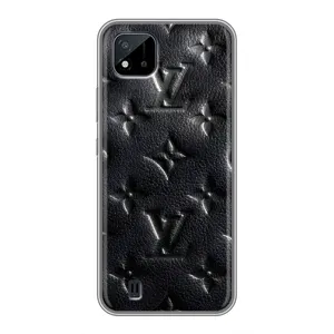 Текстурный Чехол Louis Vuitton для (Черный ЛВ)