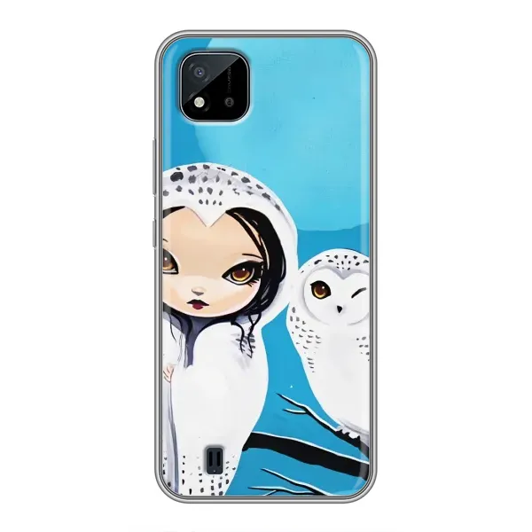 Чехол с рисунком «Девочка Сова» для Realme C11 (2021) / C20 Чехол с рисунком «Девочка Сова» для Realme C11 (2021) / C20