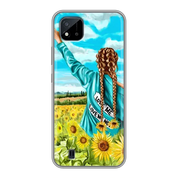 Чехол с рисунком «Девушка на поле» для Realme C11 (2021) / C20 Чехол с рисунком «Девушка на поле» для Realme C11 (2021) / C20