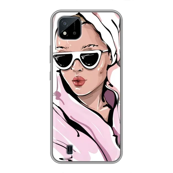 Чехол с рисунком «Девушка в халате» для Realme C11 (2021) / C20 Чехол с рисунком «Девушка в халате» для Realme C11 (2021) / C20