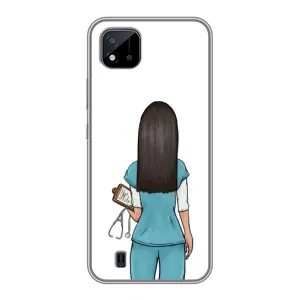 Силиконовый бампер (Работники) на Realme C11 (2021) / C20 (Доктор)