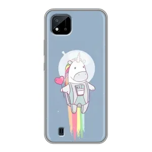 Чехол Unicorn на Realme C11 (2021) / C20 (Единорог космонавт)