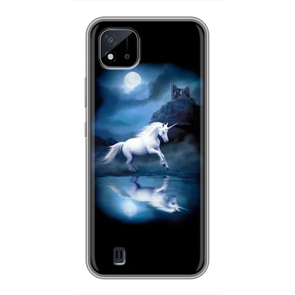Чехол с рисунком «Единорог» для Realme C11 (2021) / C20 Чехол с рисунком «Единорог» для Realme C11 (2021) / C20