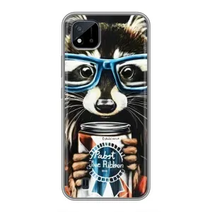 Силіконовий Чохол з Энотами на Realme C11 (2021) / C20 (Єнот в окулярах)