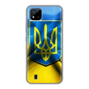 Чехол с картинкой (Патриотический ГЕРБ) на Realme C11 (2021) / C20 (Герб и Флаг Украины)