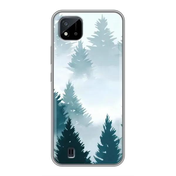 Чехол с рисунком «Горный лес» для Realme C11 (2021) / C20 Чехол с рисунком «Горный лес» для Realme C11 (2021) / C20