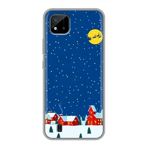 Чехол с рисунком «Город в снегу» для Realme C11 (2021) / C20 Чехол с рисунком «Город в снегу» для Realme C11 (2021) / C20