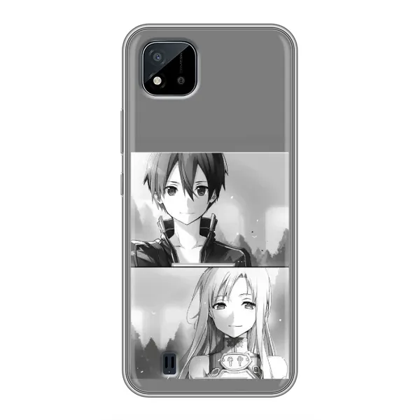Чехол с рисунком «Кирито-Асуна» для Realme C11 (2021) / C20 Чехол с рисунком «Кирито-Асуна» для Realme C11 (2021) / C20