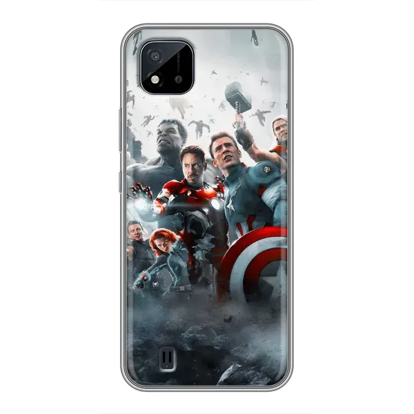 Чехол с рисунком «Команда марвел» для Realme C11 (2021) / C20 Чехол с рисунком «Команда марвел» для Realme C11 (2021) / C20