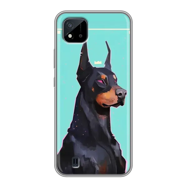 Чехол с рисунком «Король доберман» для Realme C11 (2021) / C20 Чехол с рисунком «Король доберман» для Realme C11 (2021) / C20