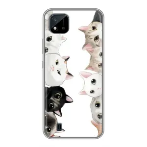 Силиконовый чехол с котиком для Realme C11 (2021) / C20 (Коты)