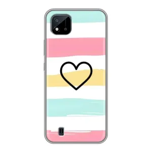 Чехлы с тематикой "Маленькие Сердечки" на Realme C11 (2021) / C20 (Красивое сердечко)