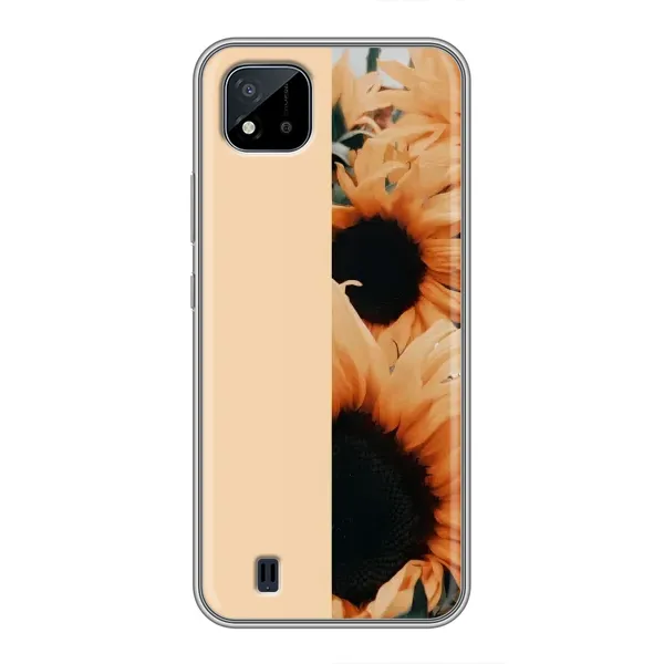 Чехол с рисунком «Красивые подсолнухи» для Realme C11 (2021) / C20 Чехол с рисунком «Красивые подсолнухи» для Realme C11 (2021) / C20