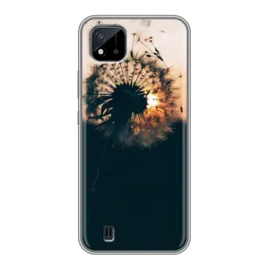 Силиконовый Чехол с одуванчиками на Realme C11 (2021) / C20 (Красивый одуванчик)