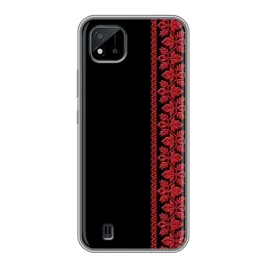Силиконовый Чехол на Realme C11 (2021) / C20 (Красная Вышиванка)