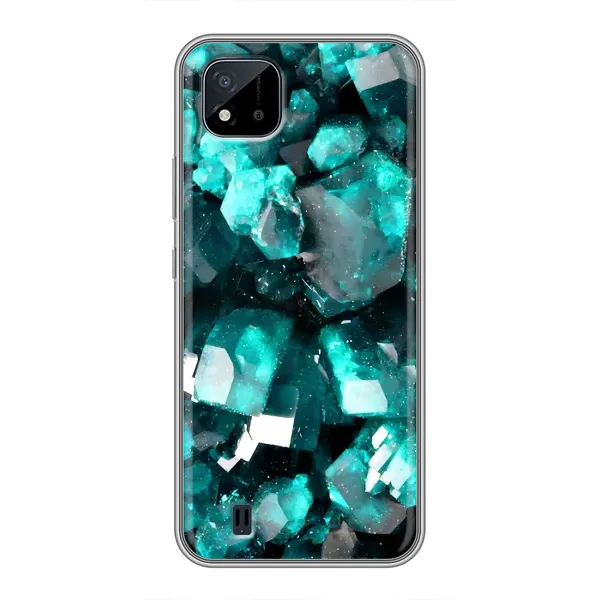 Чехол с рисунком «Кристалы» для Realme C11 (2021) / C20 Чехол с рисунком «Кристалы» для Realme C11 (2021) / C20