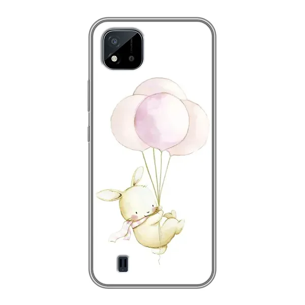 Чехол с рисунком «Кролик и шарики» для Realme C11 (2021) / C20 Чехол с рисунком «Кролик и шарики» для Realme C11 (2021) / C20