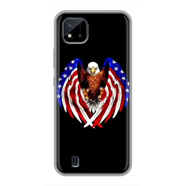 Чехол с рисунком «Крылья США» для Realme C11 (2021) / C20 Чехол с рисунком «Крылья США» для Realme C11 (2021) / C20