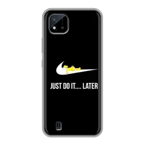 Силиконовый Чехол на Realme C11 (2021) / C20 с картинкой Nike (Later)