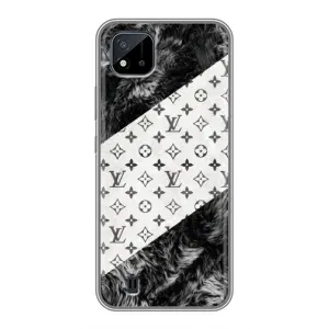 Чехол Стиль Louis Vuitton на Realme C11 (2021) / C20 (LV на белом)