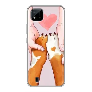 Чехол (ТПУ) Милые собачки для Realme C11 (2021) / C20 (Любовь к собакам)