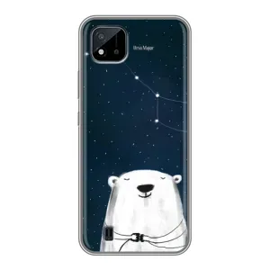 Силиконовый бампер с картинкой животных для Realme C11 (2021) / C20 (Медведица)