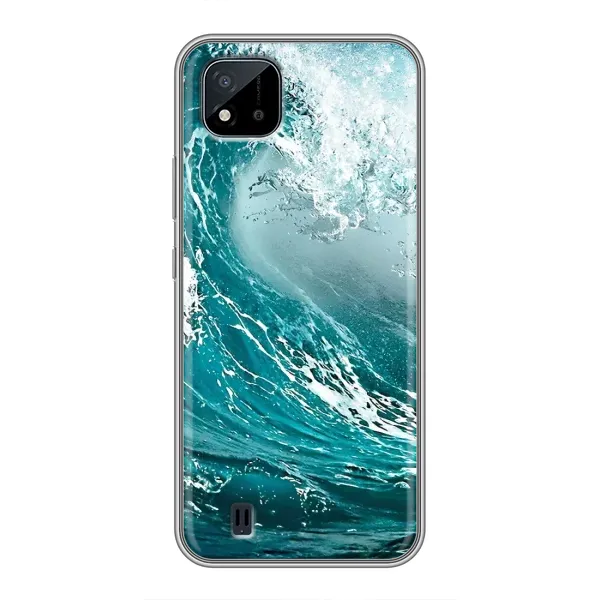 Чехол с рисунком «Морская волна» для Realme C11 (2021) / C20 Чехол с рисунком «Морская волна» для Realme C11 (2021) / C20
