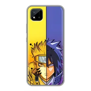 Купить Чехлы на телефон с принтом Anime для Realme C11 (2021) / C20 (Naruto Vs Sasuke)
