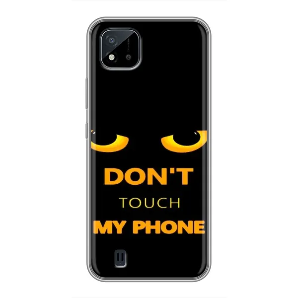Чехол с рисунком «Не трогай мой телефон» для Realme C11 (2021) / C20 Чехол с рисунком «Не трогай мой телефон» для Realme C11 (2021) / C20