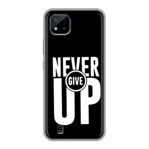 Силиконовый Чехол на Realme C11 (2021) / C20 с картинкой Nike (Never Give UP)