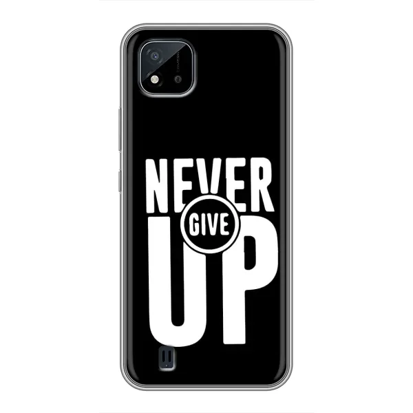 Чехол с рисунком «Never Give UP» для Realme C11 (2021) / C20 Чехол с рисунком «Never Give UP» для Realme C11 (2021) / C20