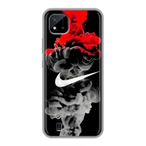 Силиконовый Чехол на Realme C11 (2021) / C20 с картинкой Nike (Nike дым)