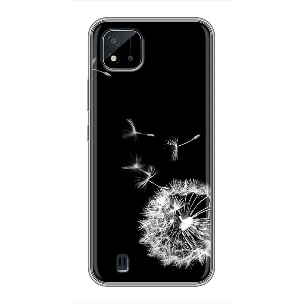 Чохол з малюнком «Кульбабка на чорному» для Realme C11 (2021) / C20 Чохол з малюнком «Кульбабка на чорному» для Realme C11 (2021) / C20