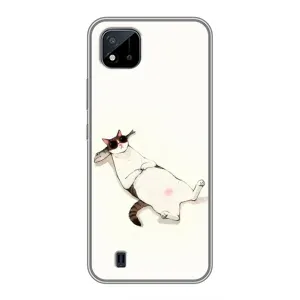 Чехол на тематику: Коты для Realme C11 (2021) / C20 (Отдых)