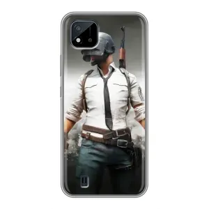 Чохол з картинкою "Герой Pubg" на Realme C11 (2021) / C20 (Пабг)